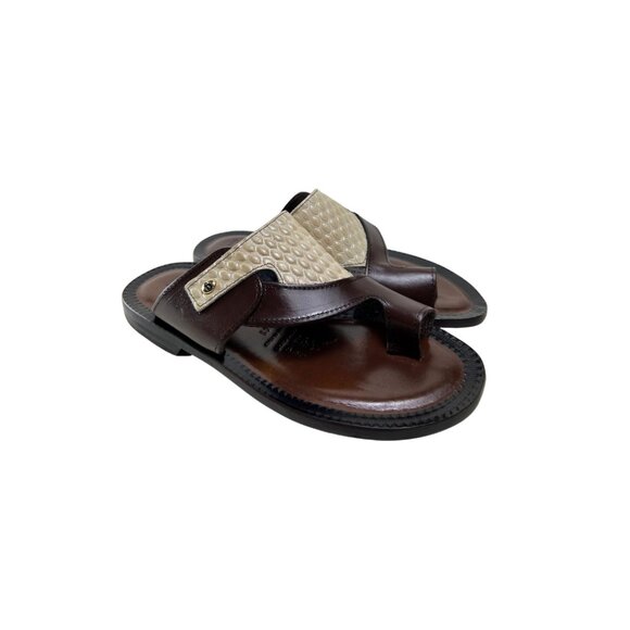 Jack Brown Men’s Italian Leather Sandals Shoes main image 7